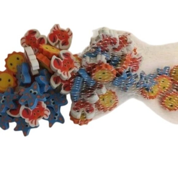 60-Piece Mini Sea Life Eraser Set - Picture 3 of 3
